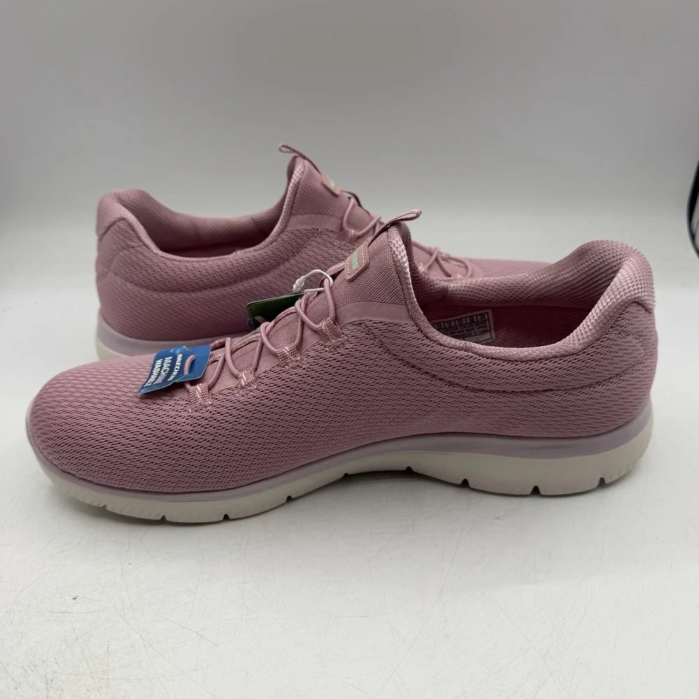 Skechers Summits Summer Blush Shoes Womens Sz 11 Mauve Slip On Sneaker 150268